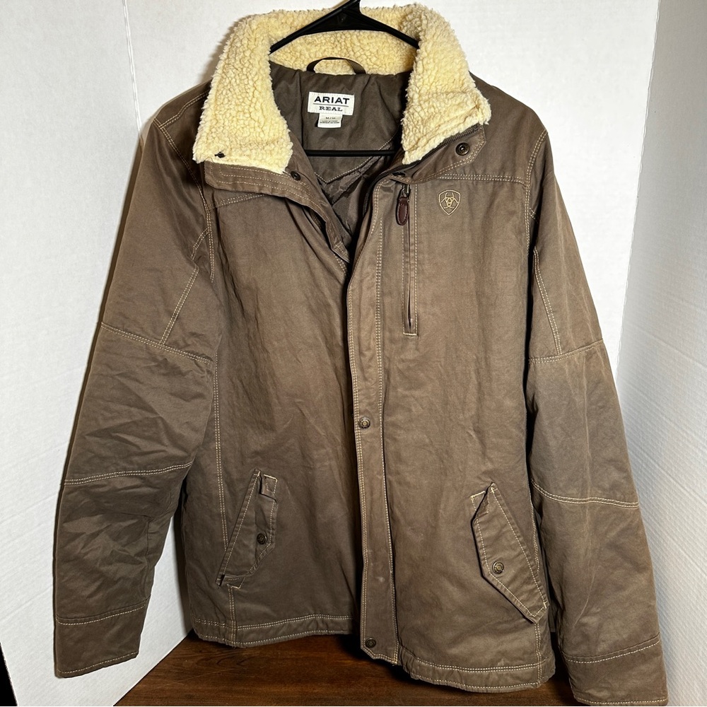 Ariat® Ladies REAL Banyan Bark Brown Grizzly Jacket Size Medium